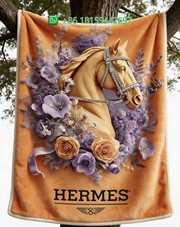 Hermes Throw Blankets